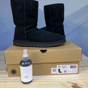 UGG Black Classic Boots with Protector Spray